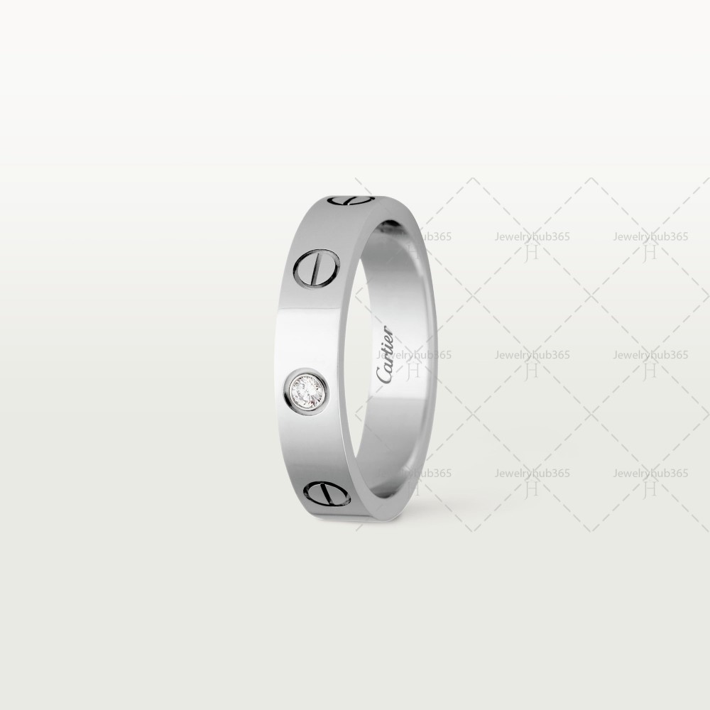 LOVE WEDDING BAND ring 1-Diamond White gold