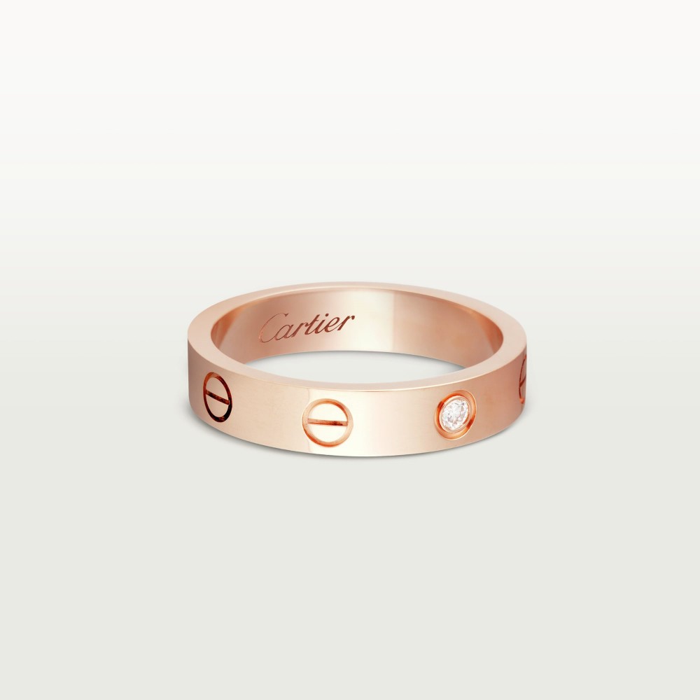 LOVE WEDDING BAND ring 1-Diamond Rose gold