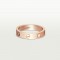 LOVE WEDDING BAND ring 1-Diamond Rose gold