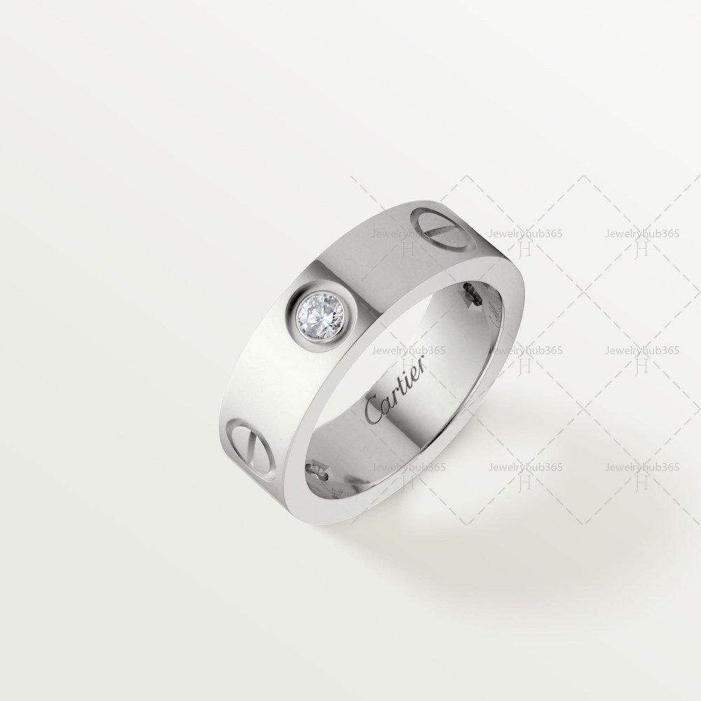 LOVE ring 3-Diamond White gold