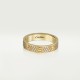 LOVE WEDDING BAND, DIAMOND-PAVED ring 88-Diamond Yellow gold