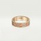 LOVE WEDDING BAND, DIAMOND-PAVED ring 88-Diamond Rose gold