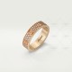 LOVE WEDDING BAND, DIAMOND-PAVED ring 88-Diamond Rose gold