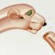 PANTHERE DE W7.31mm ring Onyx Tsavorite Garnets Rose gold