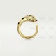 PANTHERE DE W11.05mm ring Onyx Black Lacquer Tsavorite Garnets Yellow gold