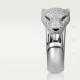 PANTHERE DE W11.05mm ring 137-Diamond Emerald Onyx White gold