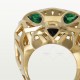 PANTHERE DE W25.64-31.81mm ring Tsavorite Garnets Onyx Yellow gold