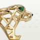 PANTHERE DE W25.64-31.81mm ring Tsavorite Garnets Onyx Yellow gold