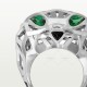 PANTHERE DE W25.64-31.81mm ring Tsavorite Garnets Onyx White gold