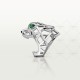 PANTHERE DE W25.64-31.81mm ring Tsavorite Garnets Onyx White gold