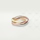 TRINITY Classic W3.2mm ring Yellow/White/Rose gold