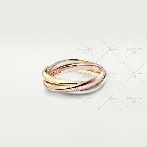 TRINITY W2.5mm ring small model Yellow/White/Rose gold