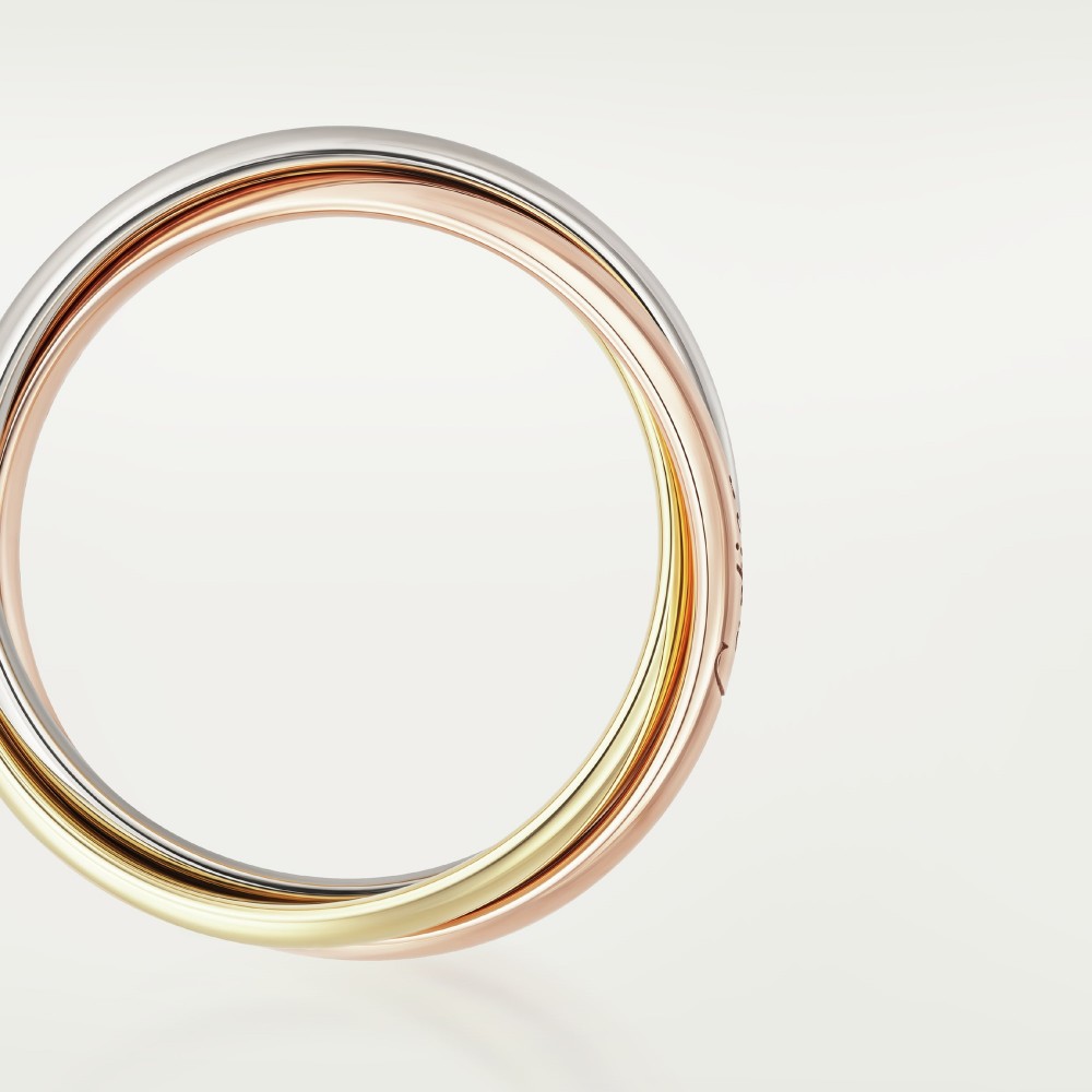 TRINITY W2.5mm ring small model Yellow/White/Rose gold