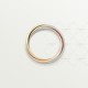 TRINITY W2.5mm ring small model Yellow/White/Rose gold