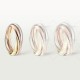 TRINITY W2.5mm ring small model Yellow/White/Rose gold