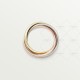 TRINITY W4.4mm ring large model Yellow/White/Rose gold