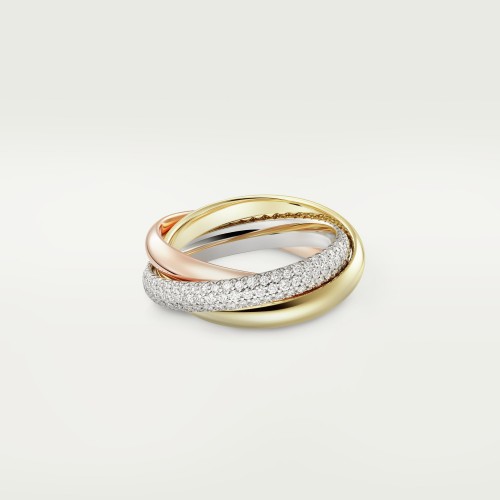 TRINITY Classic W3.2mm ring 156-Diamond Yellow/White/Rose gold