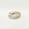 TRINITY Classic W3.2mm ring 156-Diamond Yellow/White/Rose gold