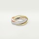 TRINITY Classic W3.2mm ring 156-Diamond Yellow/White/Rose gold