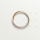 TRINITY W2.5mm ring small model 104-Diamond Yellow/White/Rose gold