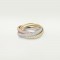 TRINITY Classic W3.2mm ring 468-Diamond Yellow/White/Rose gold