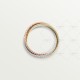 TRINITY W2.5mm ring small model 312-Diamond Yellow/White/Rose gold