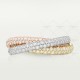 TRINITY W2.5mm ring small model 312-Diamond Yellow/White/Rose gold