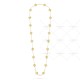 Vintage Alhambra long necklace 20 motifs Diamond Yellow gold