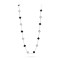 Vintage Alhambra long necklace 20 motifs Onyx Diamond White gold