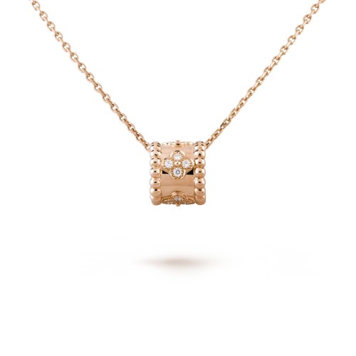 Perlée clovers pendant  16-Diamond Rose gold