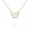 Lucky Alhambra butterfly pendant Mother-of-pearl Yellow gold