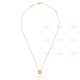 Perlée clovers diamonds pendant  19-Diamond Yellow gold