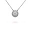 Perlée clovers diamonds pendant  19-Diamond White gold