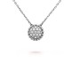 Perlée clovers diamonds pendant  19-Diamond White gold