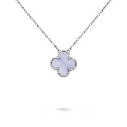 Vintage Alhambra pendant Chalcedony White-gold One-flower