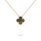 Vintage Alhambra pendant  Black-Mother-of-pearl Rose-gold One-flower