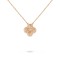 Vintage Alhambra pendant Rose gold One flower 2