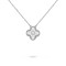 Vintage Alhambra pendant White gold One flower with Diamonds