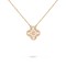 Vintage Alhambra pendant Rose gold One flower with Diamonds