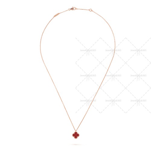 Sweet Alhambra pendant Carnelian Rose-gold One-flower