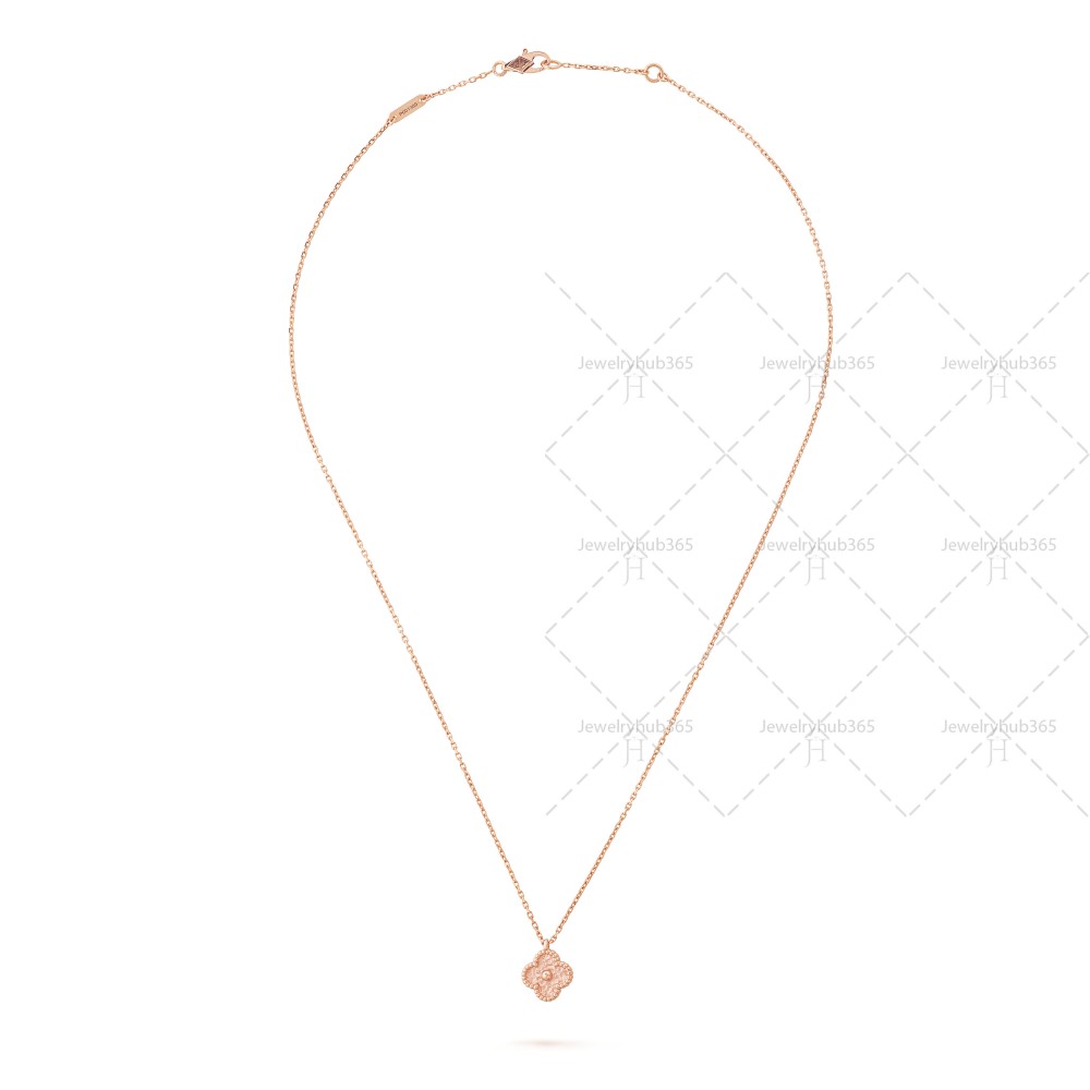 Sweet Alhambra pendant Rose-gold One flower