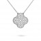 Magic Alhambra pendant Very large 45 Diamonds White gold