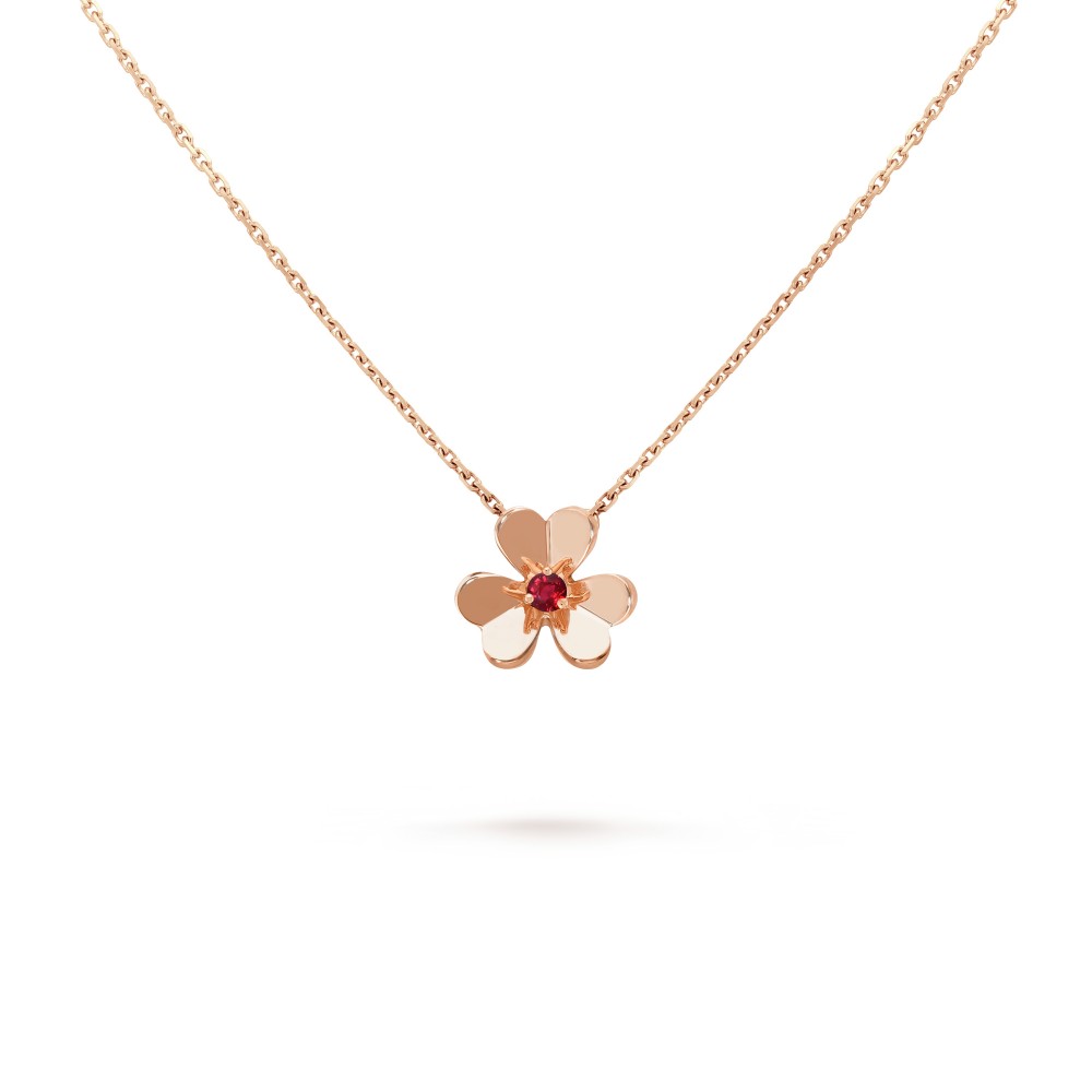 Frivole pendant mini Ruby Rose gold