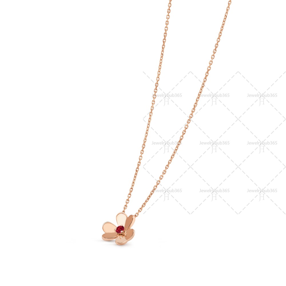 Frivole pendant mini Ruby Rose gold