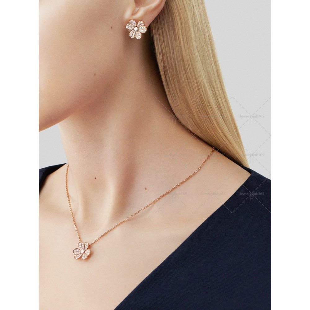 Frivole pendant small 43 Diamond Rose gold