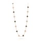 Vintage Alhambra long necklace 20 motifs Mother-of-pearl Diamond Rose gold