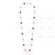 Vintage Alhambra long necklace 20 motifs Mother-of-pearl Diamond Rose gold