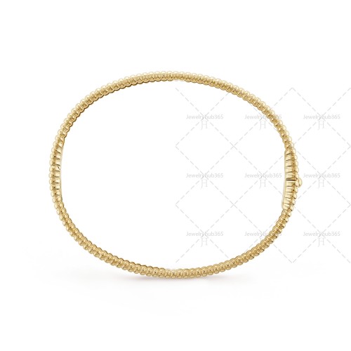 Perlée signature 17cm bracelet medium model  Yellow gold