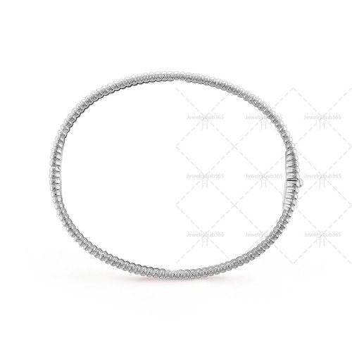 Perlée signature 17cm bracelet medium model  White gold