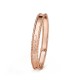 Perlée signature 17cm bracelet medium model  Rose gold